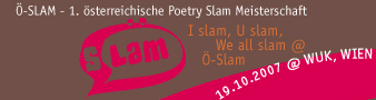 Ö-Slam - 1. österreichische Poetry Slam Meisterschaft